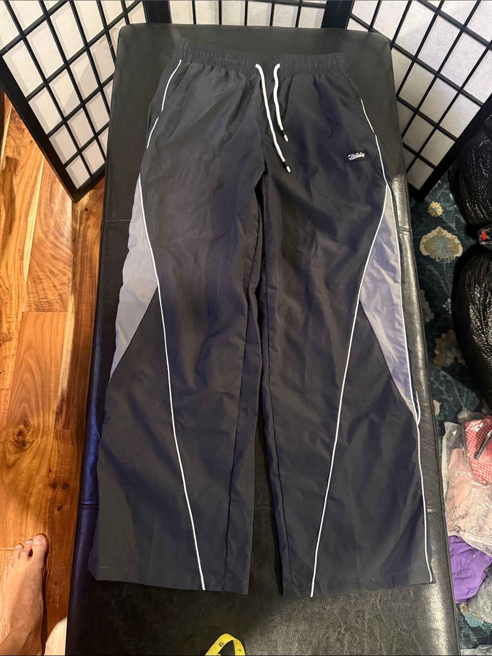 Men's Black Joggers with Gray Accents by Starter